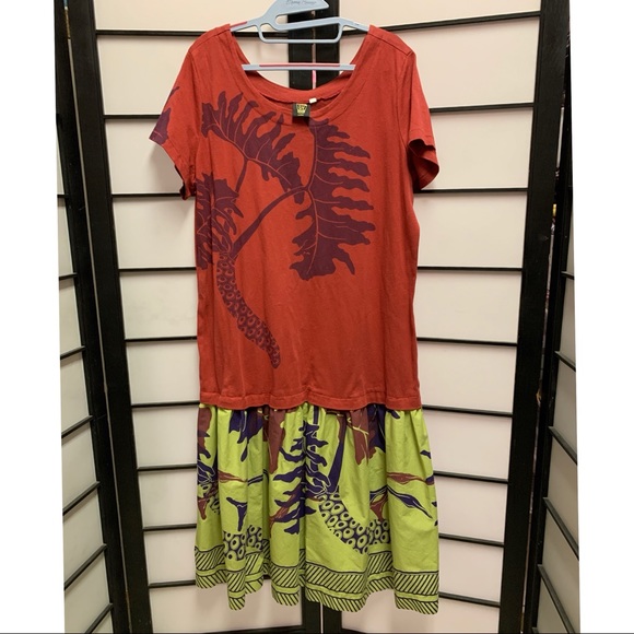 TuTuVi Hawaii Dresses & Skirts - Vintage Tutuvi Hawaii Screen Printed Cotton Dress